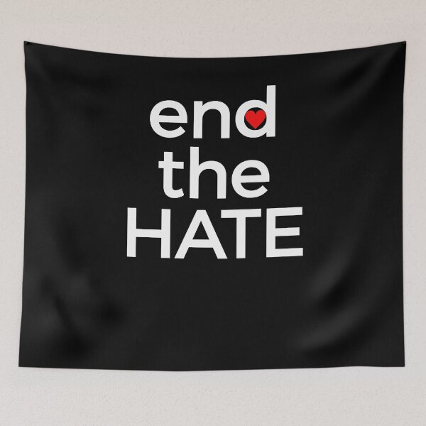 Item preview, End the Hate Peace Harmony Stop Racism Bullying Hatred Be Kind designed and sold by KNUXX Shop.