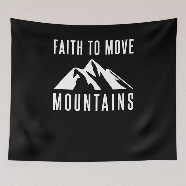 Item preview, Faith to Move Mountains Bible Verse Christian designed and sold by KNUXX Shop.