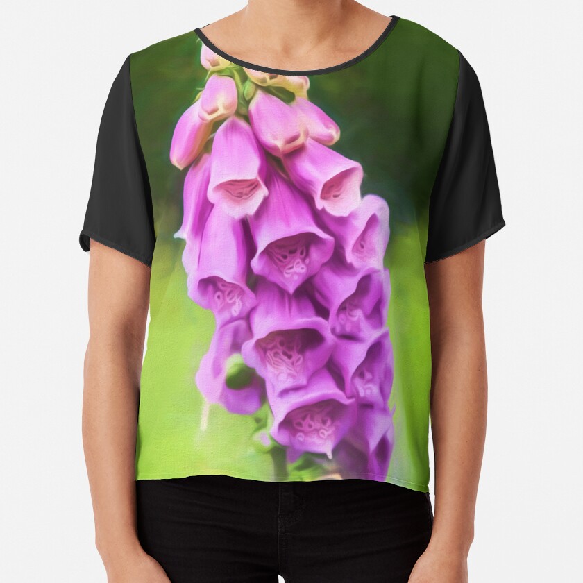 Purple Perfection (digital painting) Chiffon Top