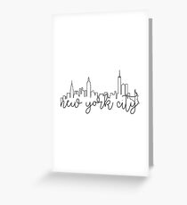 cityscape outline - nyc Greeting Card