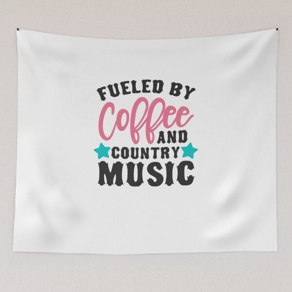 Item preview, Fueled By Coffee And Country Music Design designed and sold by Andrewkgolf.