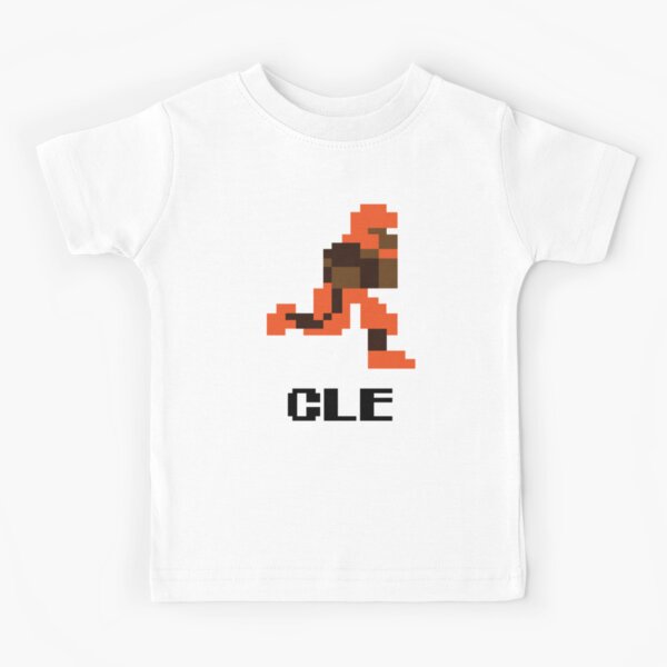 Cleveland Football Stripe - Toddler Crew T Shirt, Tee, T-Shirt T-Shirt Brown / 2T