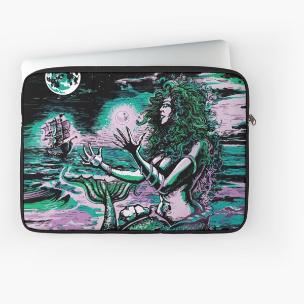 Mermaid Siren Sea Pearl Atlantis Laptop Sleeve