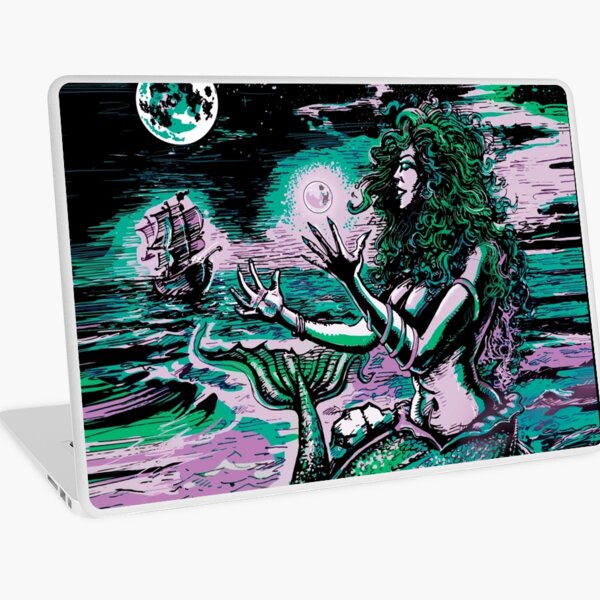 Mermaid Siren Sea Pearl Atlantis Laptop Skin