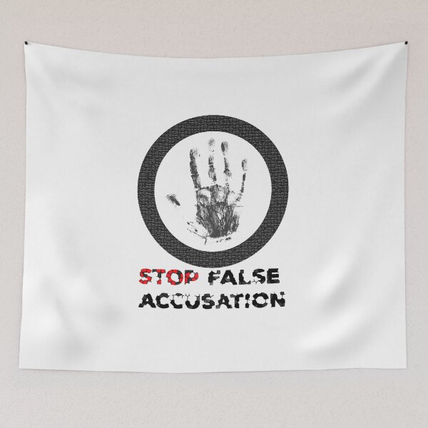 Item preview,  # social problem social problems of humanity stop false accusation print,t-shirt  designed and sold by KARTICK DUTTA.