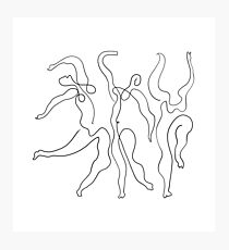 Picasso Line Art - Tänzer Fotodruck