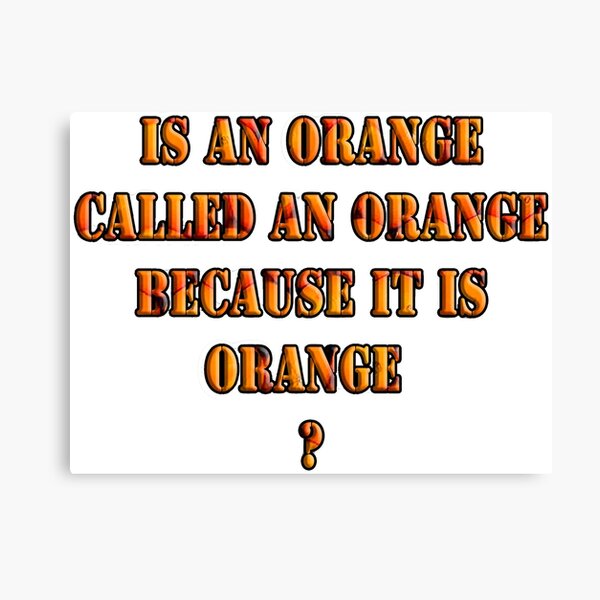Oranges random question Canvas Print