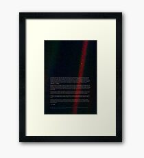 Pale Blue Dot - Voyager 1 â›” HQ quality Framed Print