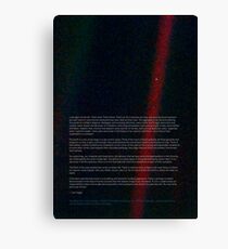 Pale Blue Dot - Voyager 1 â›” HQ quality Canvas Print