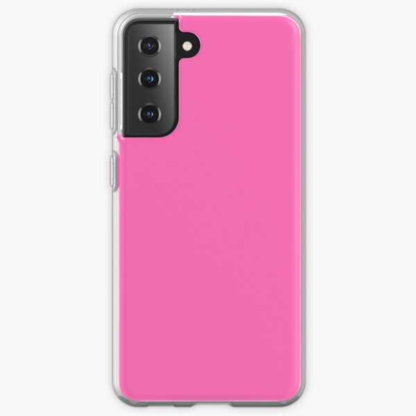 PLAIN SOLID HOT PINK-100 PINK AND CORAL SHADES ON OZCUSHIONS ON ALL PRODUCTS Samsung Galaxy Soft Case