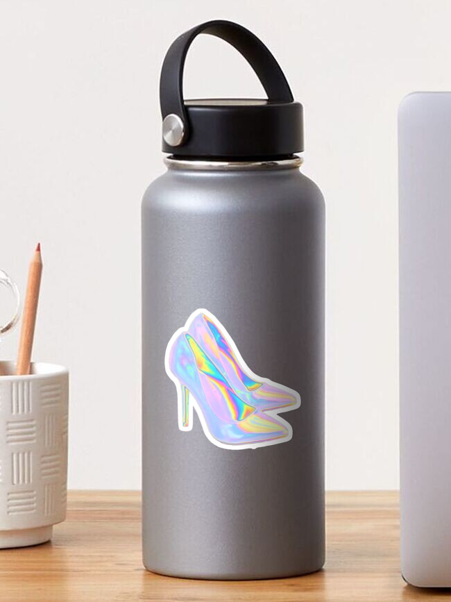 Thumbnail 1 of 3, Sticker, Holographic High Heels designed and sold by dinaaaaaah.