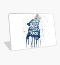 Wirf mich zu den Wölfen Laptop Folie