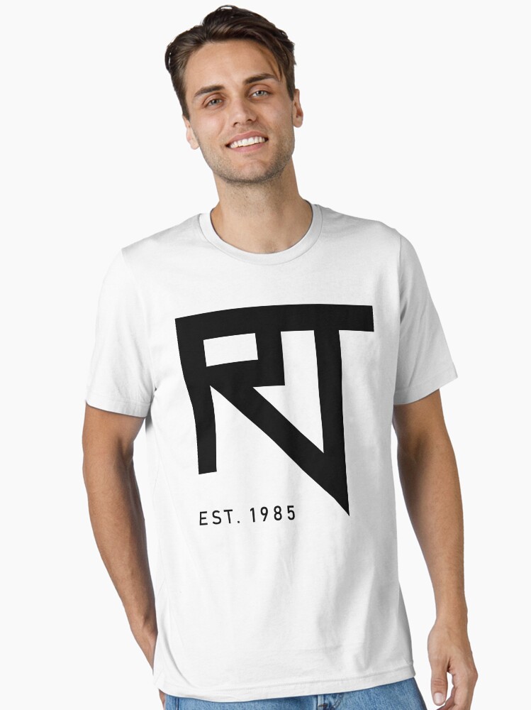 Thumbnail 2 of 7, Essential T-Shirt, RaddTitan RT Logo Black designed and sold by RaddTitan.