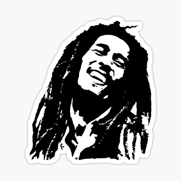 ERSTAUNLICHE GESCHENKE UND PORTRAITS von Bob, dem König des Reggae, FÜR SIE IM JAHR 2021 Sticker