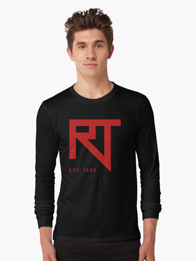 Thumbnail 1 of 5, Long Sleeve T-Shirt, RaddTitan RT Logo Red designed and sold by RaddTitan.