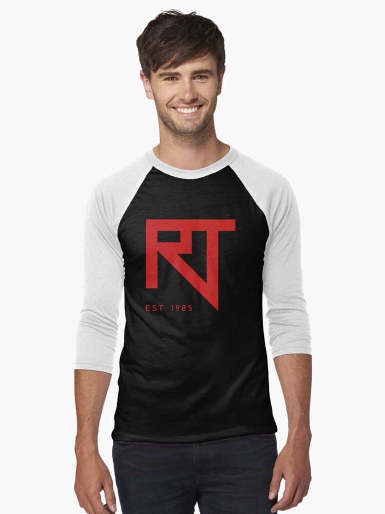 Thumbnail 1 of 3, Baseball ¾ Sleeve T-Shirt, RaddTitan RT Logo Red designed and sold by RaddTitan.