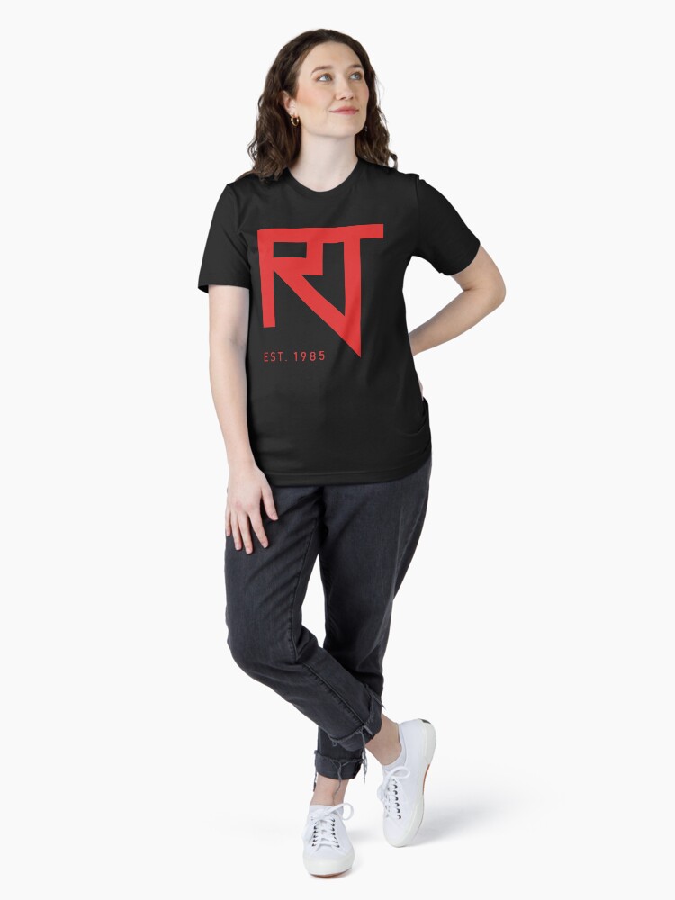 Thumbnail 4 of 7, Essential T-Shirt, RaddTitan RT Logo Red designed and sold by RaddTitan.