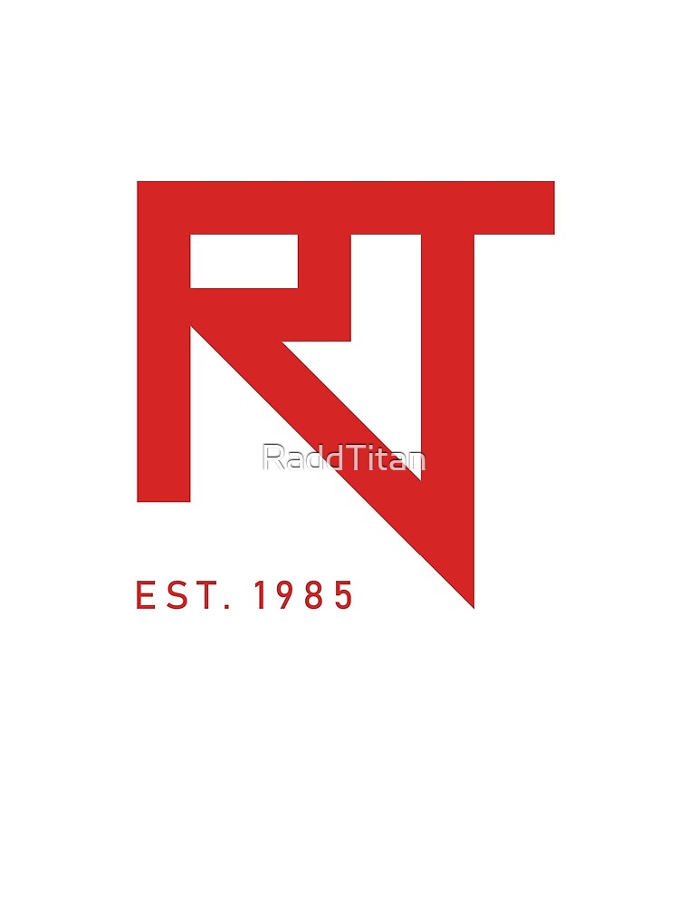Thumbnail 5 of 5, Graphic T-Shirt, RaddTitan RT Logo Red designed and sold by RaddTitan.