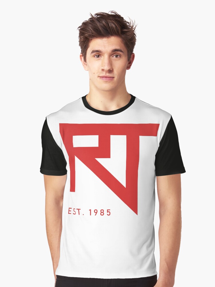 Thumbnail 1 of 5, Graphic T-Shirt, RaddTitan RT Logo Red designed and sold by RaddTitan.
