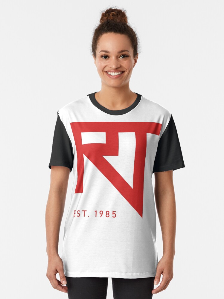 Thumbnail 2 of 5, Graphic T-Shirt, RaddTitan RT Logo Red designed and sold by RaddTitan.