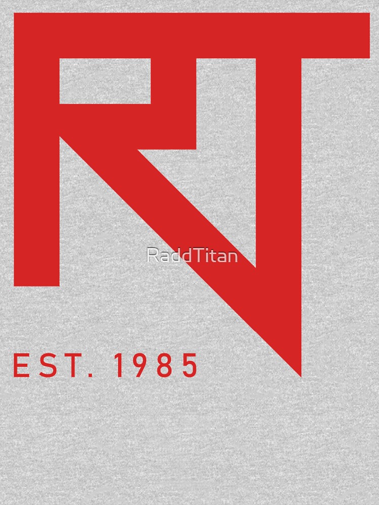 Thumbnail 4 of 4, Premium T-Shirt, RaddTitan RT Logo Red designed and sold by RaddTitan.
