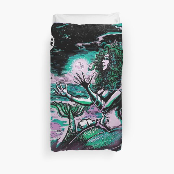 Mermaid Siren Sea Pearl Atlantis Duvet Cover