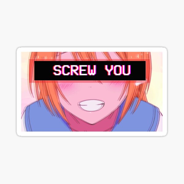 (Anime) Nisekoi - Chitoge "Screw you" Sticker