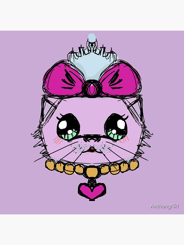 "Cute cat queen" Poster for Sale by AnthonyNkl Redbubble