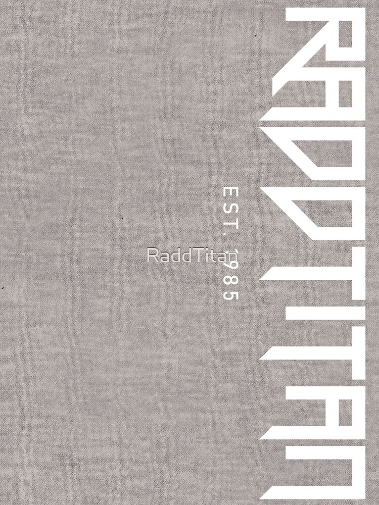 Thumbnail 7 of 7, Essential T-Shirt, RaddTitan Logo side White designed and sold by RaddTitan.