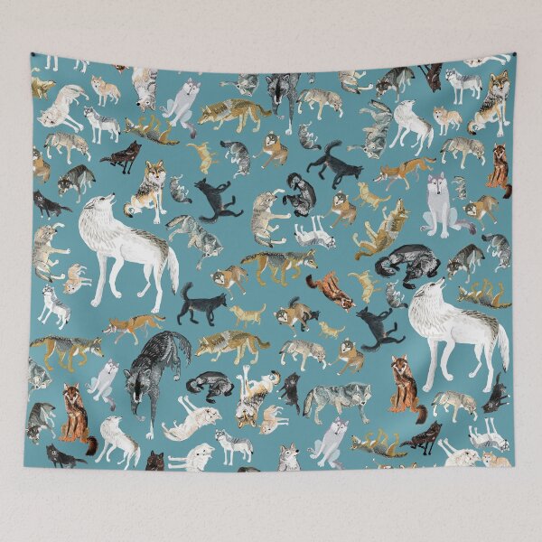 Item preview, Wolves of the World pattern 2 designed and sold by belettelepink.