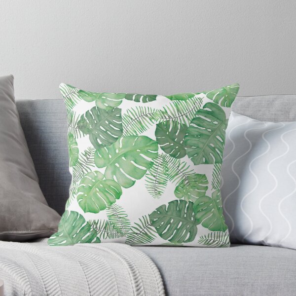 Item preview, monster and palm leaves on white designed and sold by Christelle Heyns.