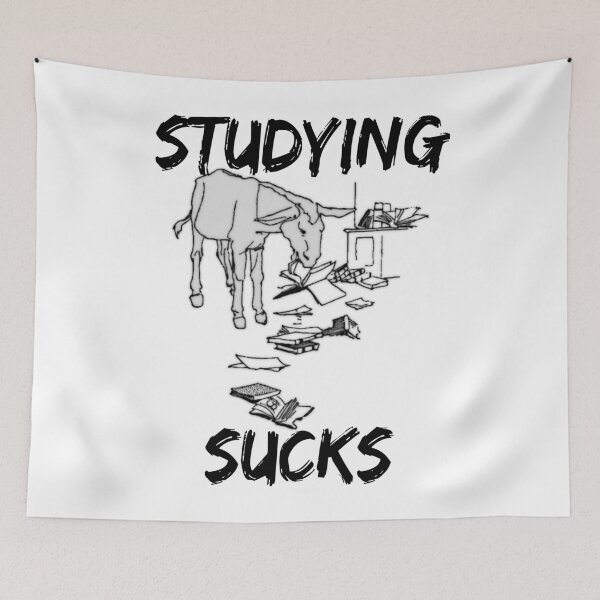 Item preview, Studying sucks ass - learning annoys designed and sold by ChrisFeil.