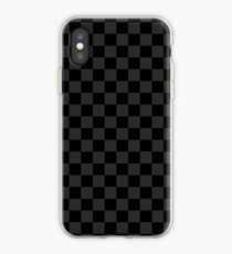 Black/Grey Checkered iPhone Case