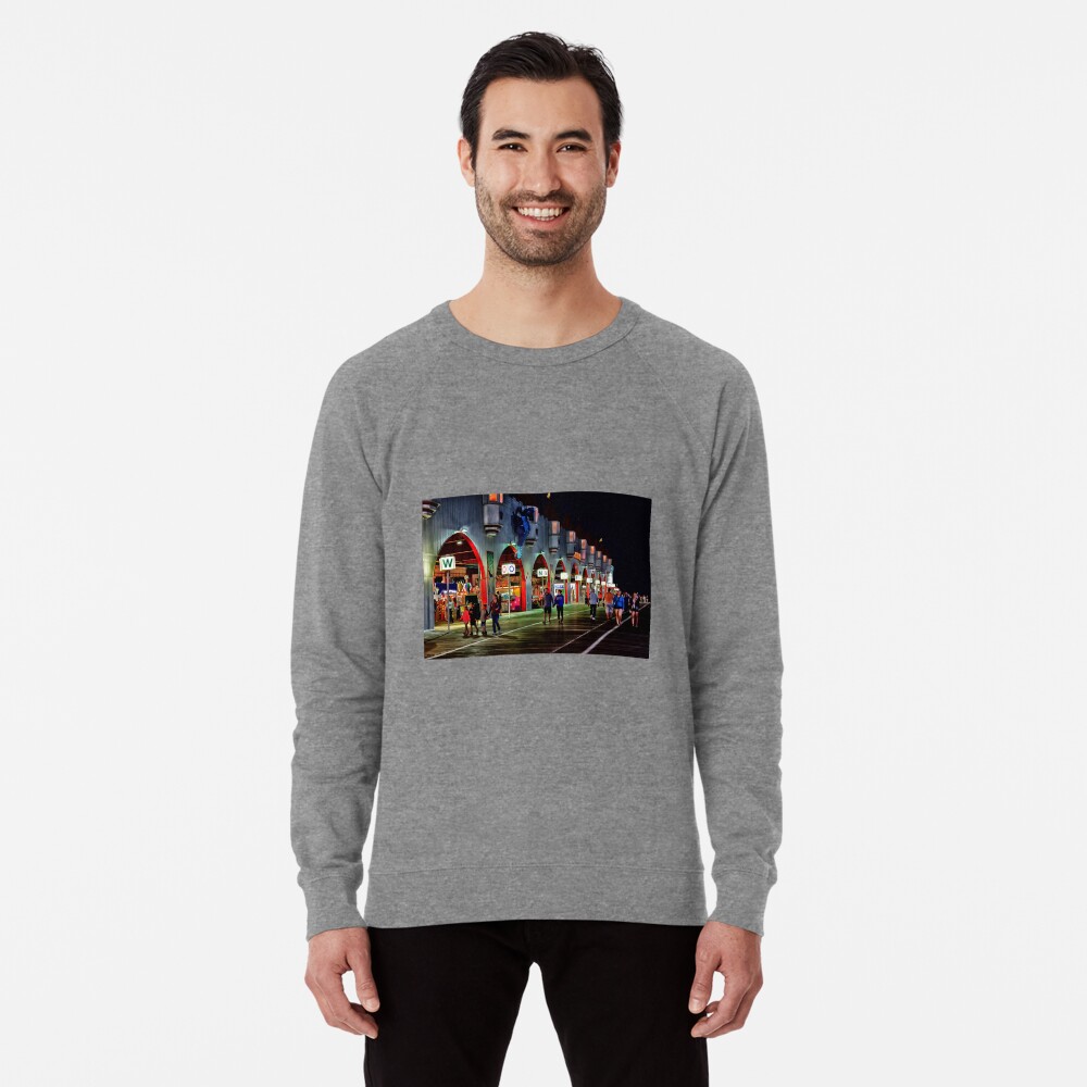 Wonderland Pier Ocean City Nj Lightweight Sweatshirt By Jimde
