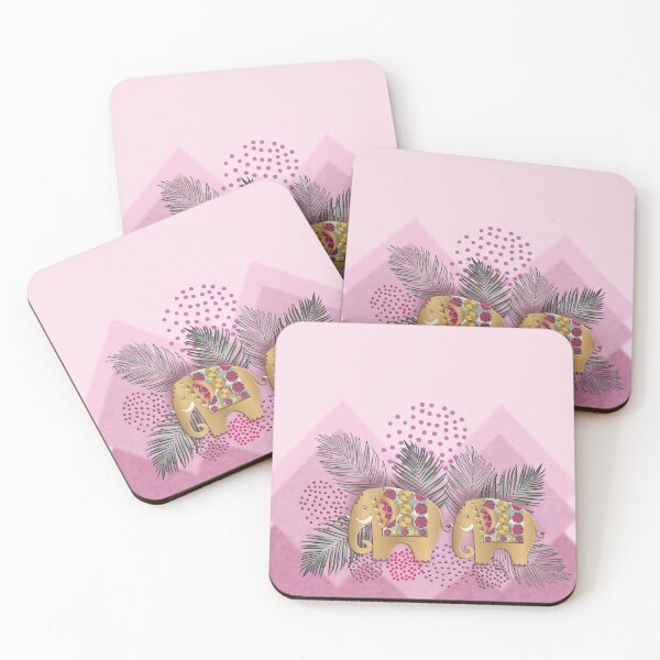 Item preview, GOLDEN PINK ELEPHANT 198 designed and sold by sana90.