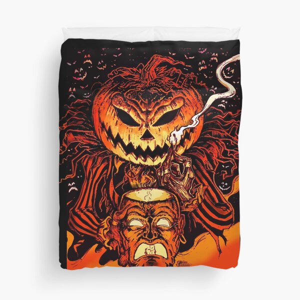 Pumpkin King Lord O Lanterns Duvet Cover