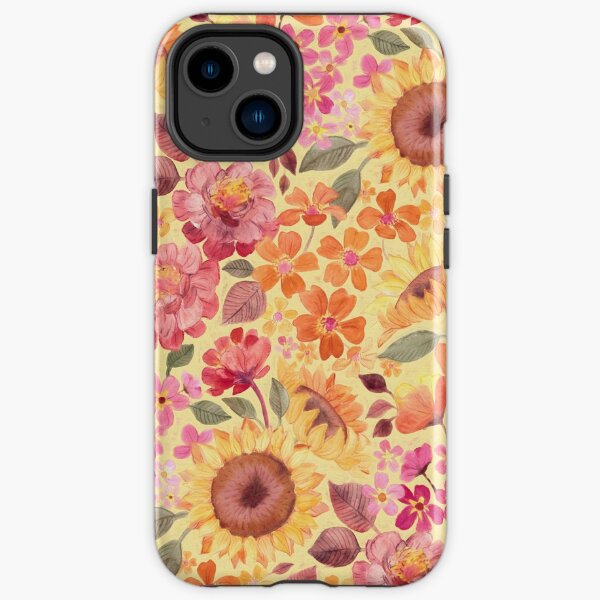 Happy Boho Sixties Floral iPhone Tough Case