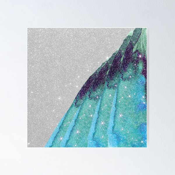 Item preview, Girly Sparkly Teal, Blue, and Black Faux Glitter designed and sold by Blkstrawberry.