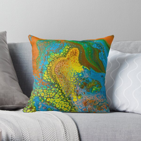 Octopus Abstract Throw Pillow