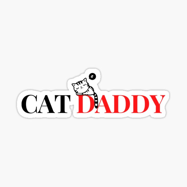 "Cat Daddy" Sticker for Sale by Nangka Redbubble