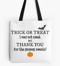 Trick or Treat Bag for Nonverbal Kids Tote Bag