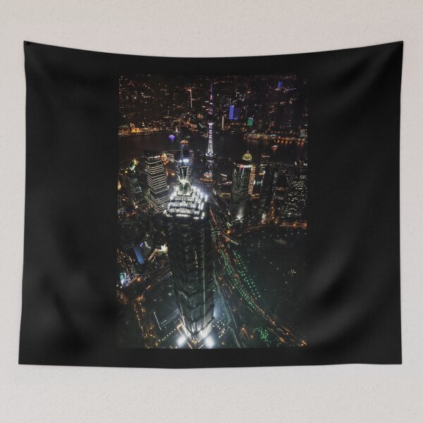 Item preview, Jin Mao Tower at Night from Above - Shanghai designed and sold by holgermader.