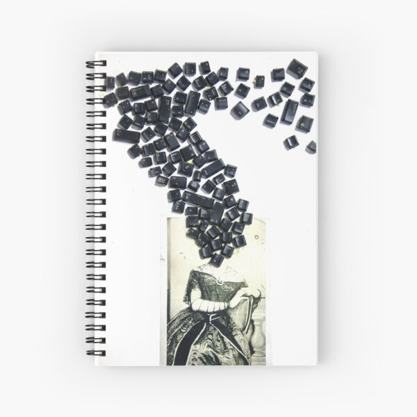 Keyboard Head Spiral Notebook