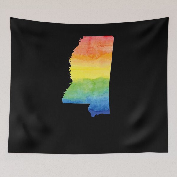 Artikelvorschau, Wasserfarbe Mississippi Shirt Home T-Shirts entworfen und verkauft von shoppzee.