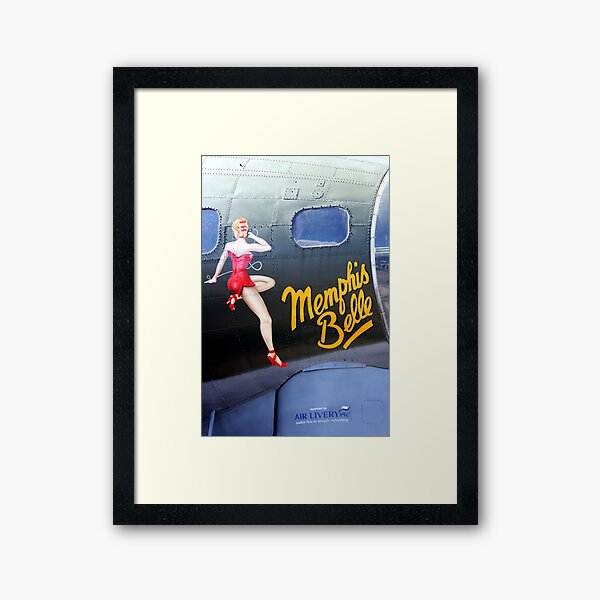 Vista previa del artículo con la obra «Memphis Belle Nose Art», diseñado y vendido por Wayne Gerard Trotman.