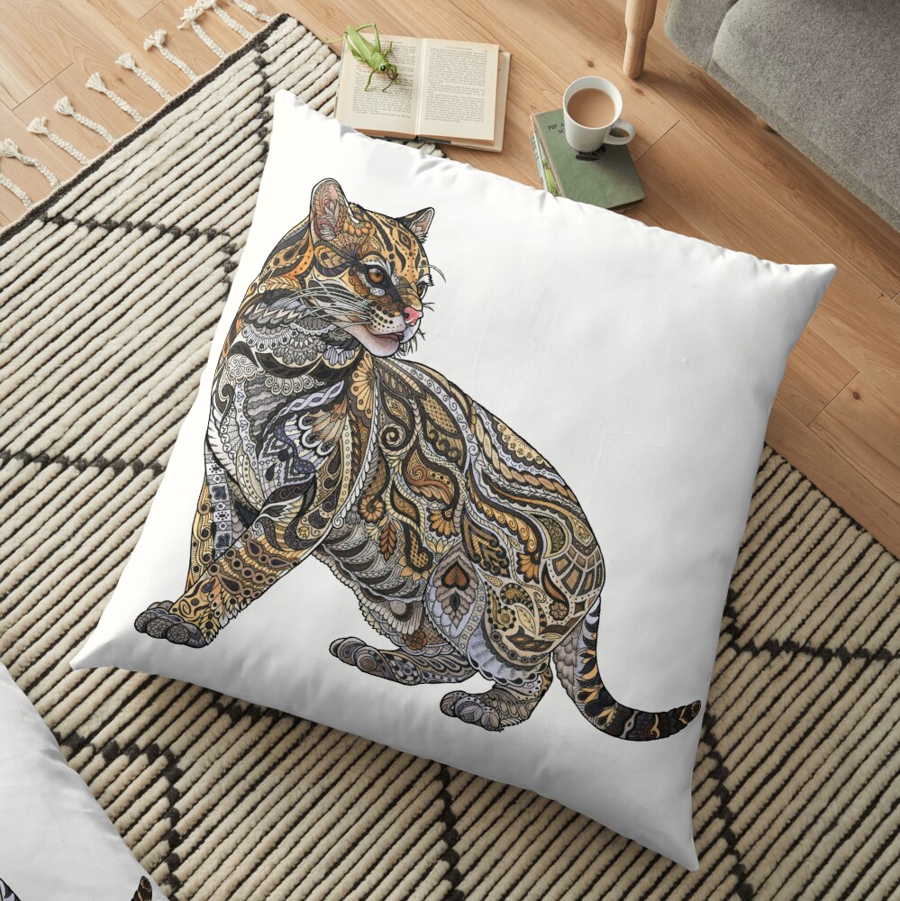 Ocelot Floor Pillow