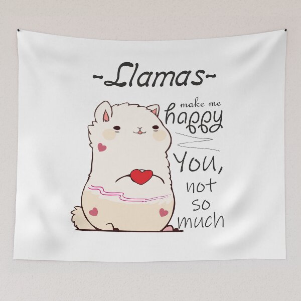 Item preview, Like Llamas Tees Womens Llamas Make Me Happy You Not So Much Cute T-Shirt designed and sold by Vasyl Lutsenko.