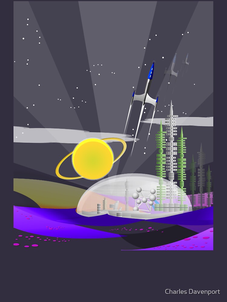 Mars Colony - Night by cdavenport4