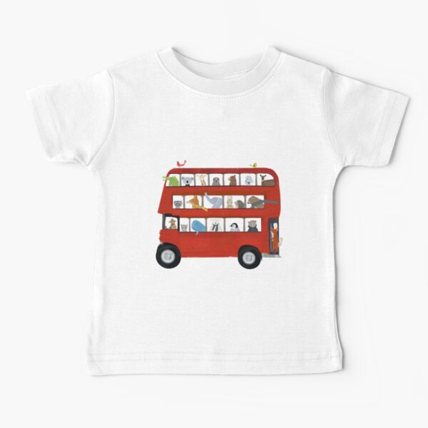 le gros petit bus rouge T-shirt bébé