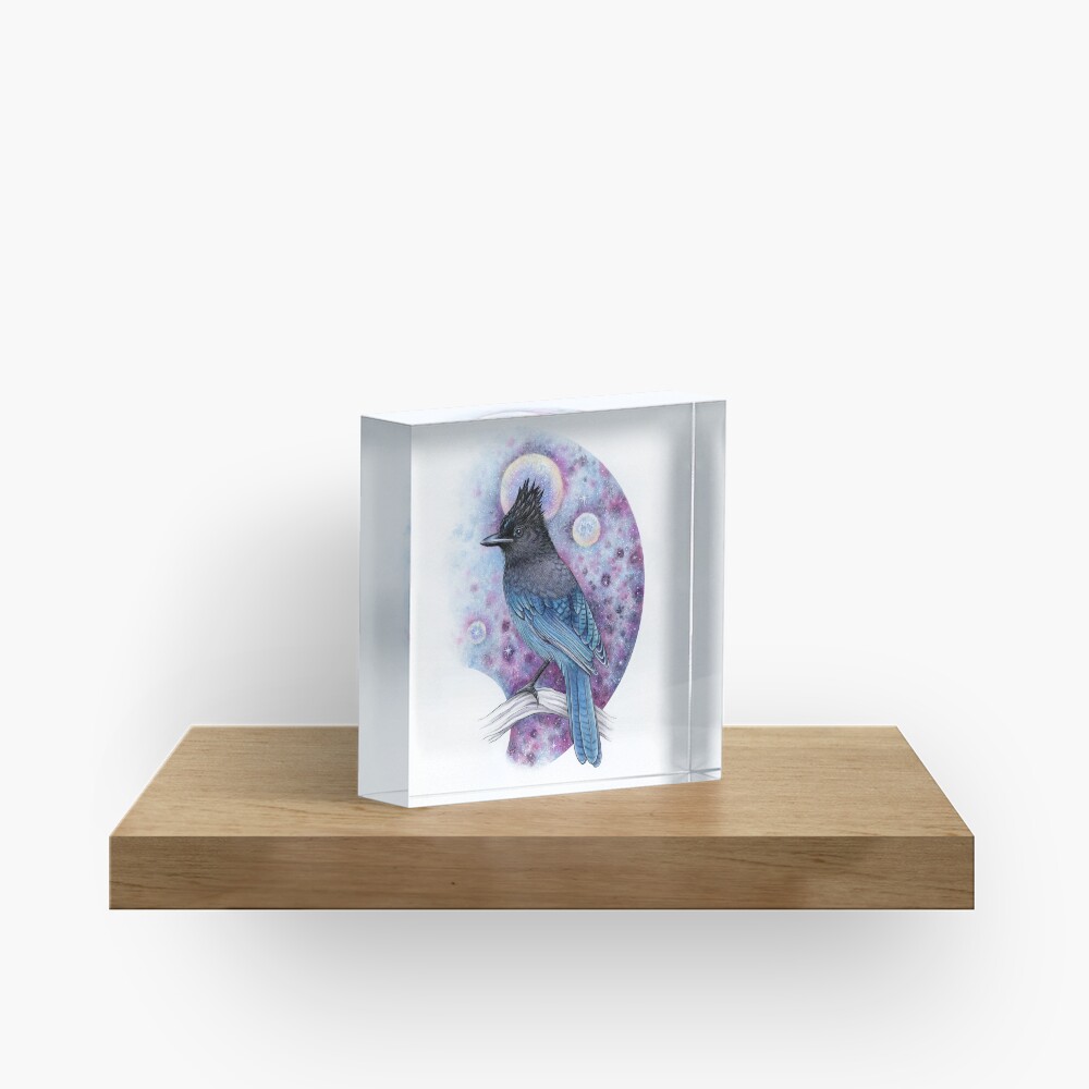 Stellar Jay Acrylic Block